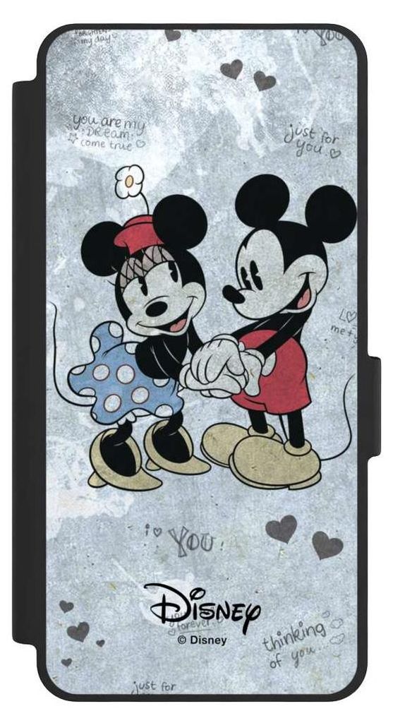 NIVOCASE Klapphülle für Samsung Galaxy S26 Handyhülle aus Kunst Leder NIVOflip schwarz Disney Vintage