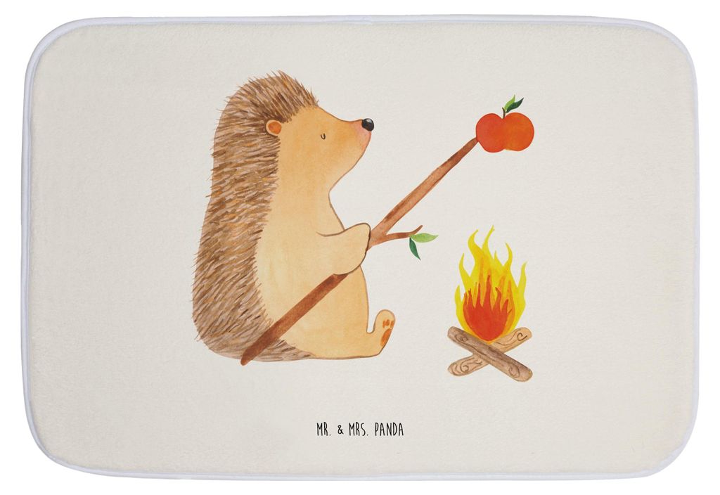 Mr. & Mrs. Panda duschmatte Igel Grillen - Weiß - Geschenk, Lustige Sprüche, Ziele, Motivation, Badvorleger, Badteppich, Sinn Des Lebens, Spruch,...