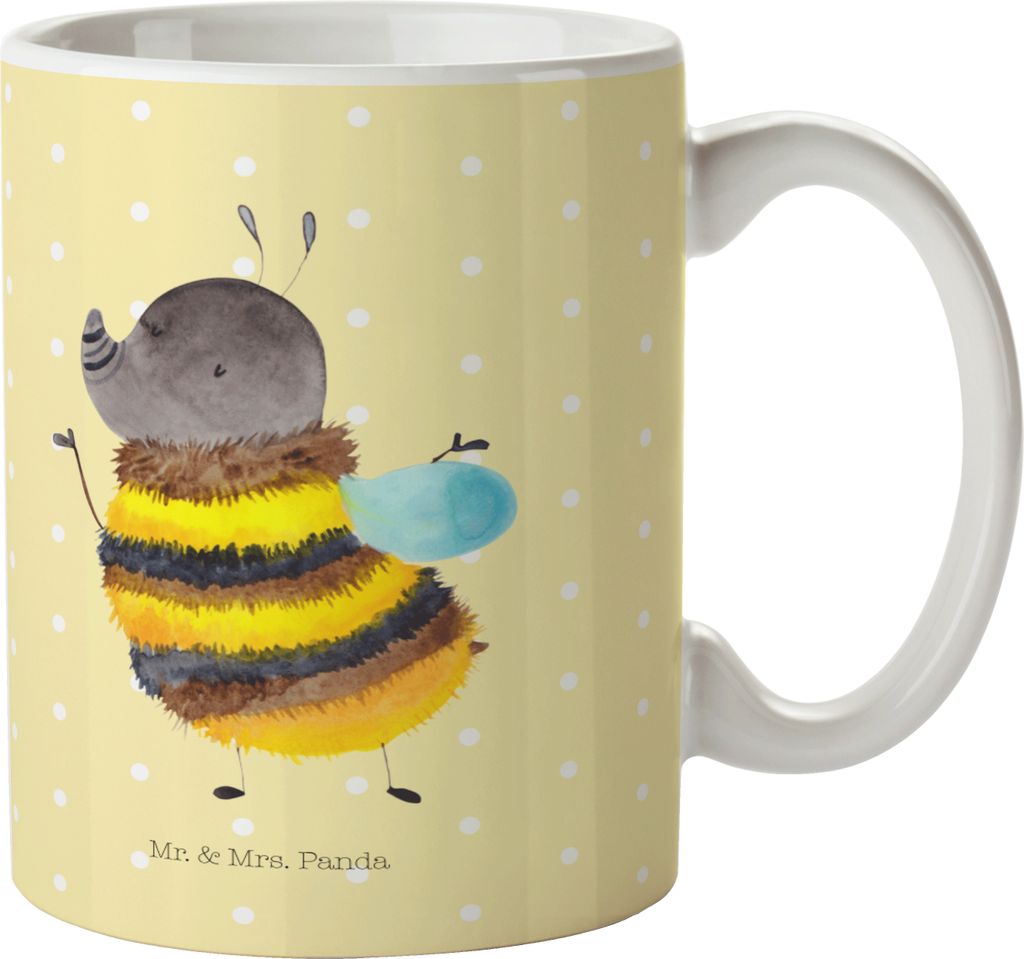 Mr. & Mrs. Panda Kaffeebecher Hummel flauschig - Gelb Produktbild 