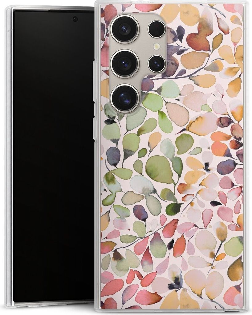 DeinDesign Handyhülle für Samsung Galaxy S24 Ultra Silikon Hülle Case Smartphone Schutzhülle Muster Pattern Eukalyptus