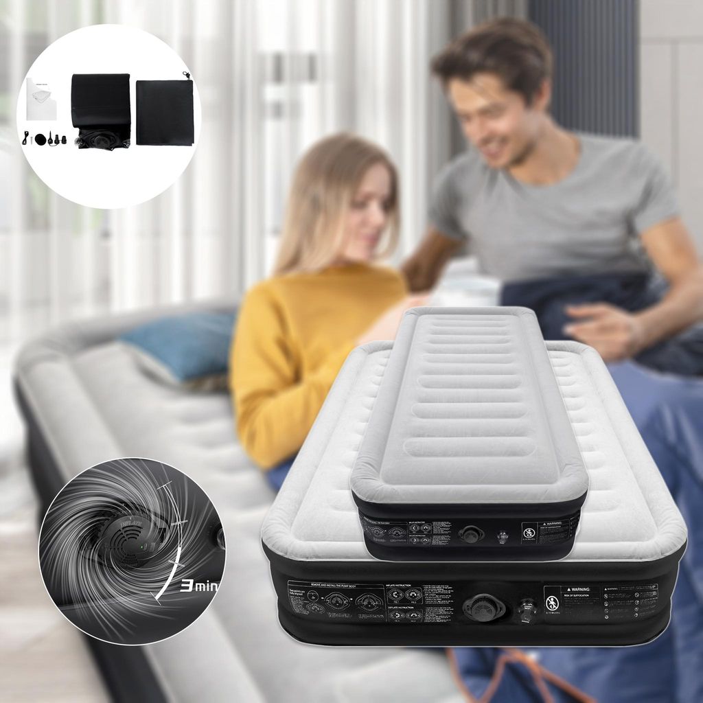 LZQ Luftmatratze Einzelbett 190x99x46 cm mit elektrischer Produktbild 