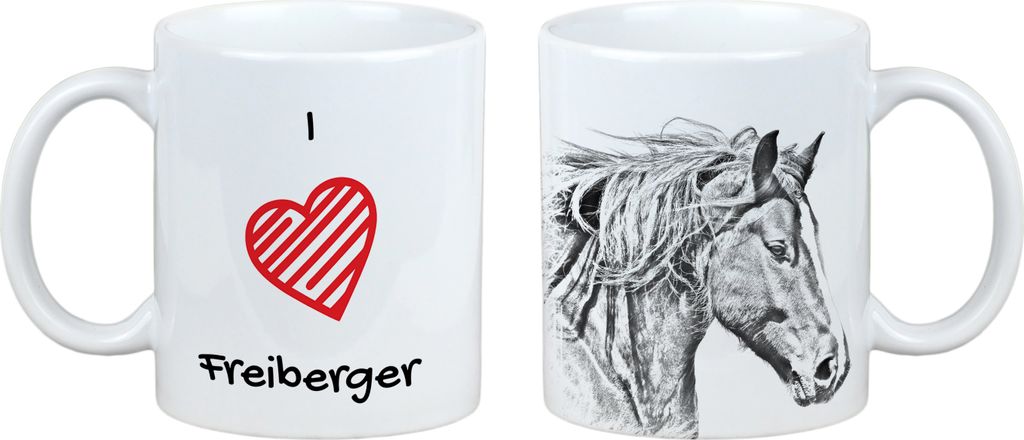 Freiberger - Tasse mit Pferd, niedliche Tasse mit Grafik, Geschenk mit Ihrem Foto von der Marke Art-Dog