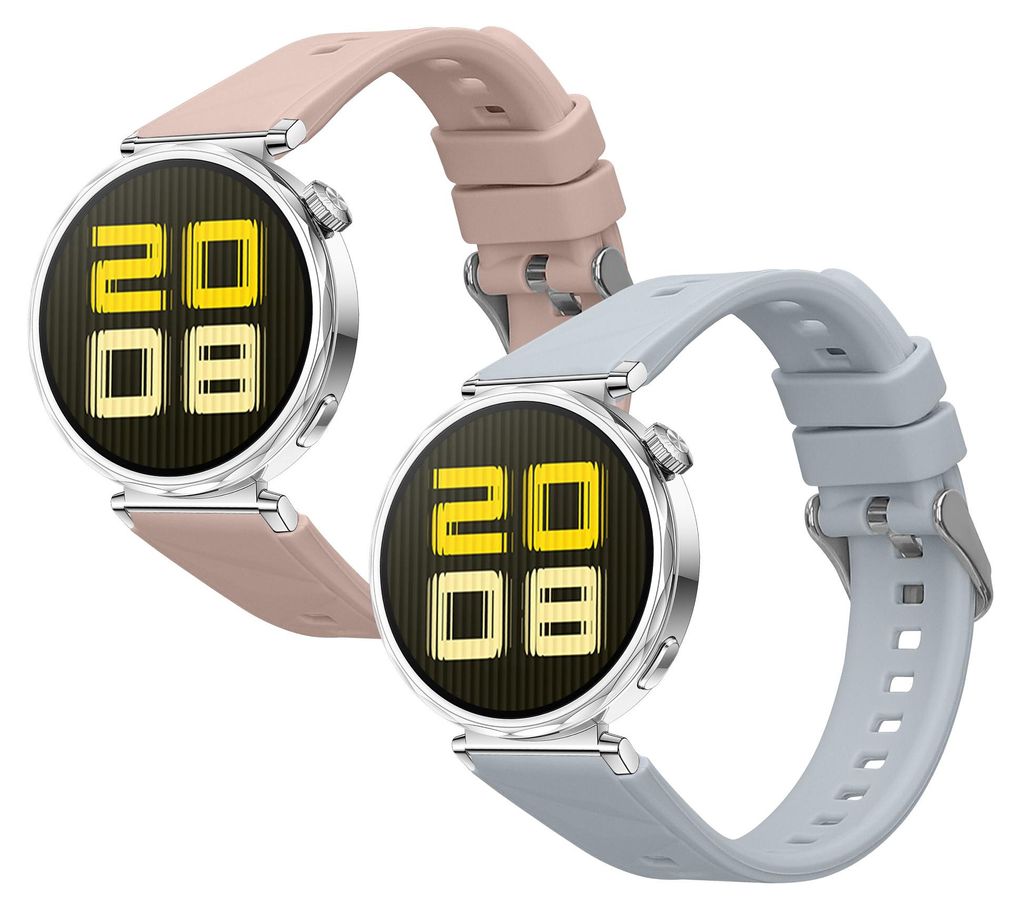 kwmobile 2x Uhrenarmband für Huawei Watch GT5 41mm / GT5 Pro 42mm / Watch GT4 41mm Armband - Fitnesstracker Band Set aus TPU Silikon - Ersatzarmband