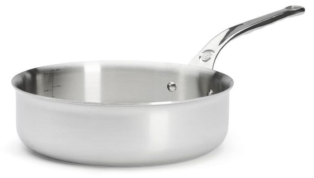 De Buyer Affinity Sauteuse Edelstahl gerade 24 cm Produktbild 