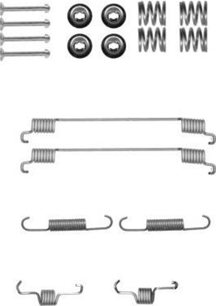 TEXTAR Zubehörsatz Bremsbacken 97031800 Hinten für SMART FORTWO Coupe (451) 0,085kg