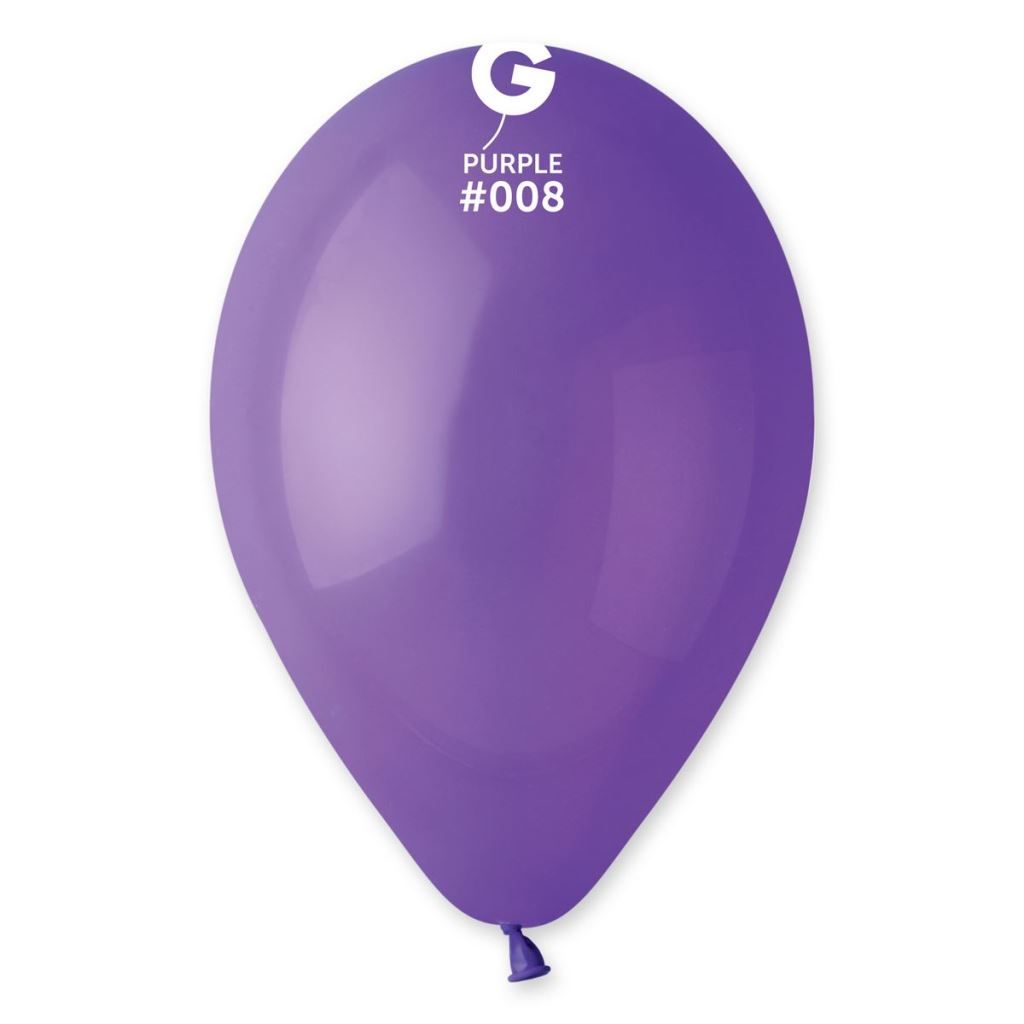 Palloncini viola pastello, G90, 25 cm, 100 pz. Immagine del prodotto 