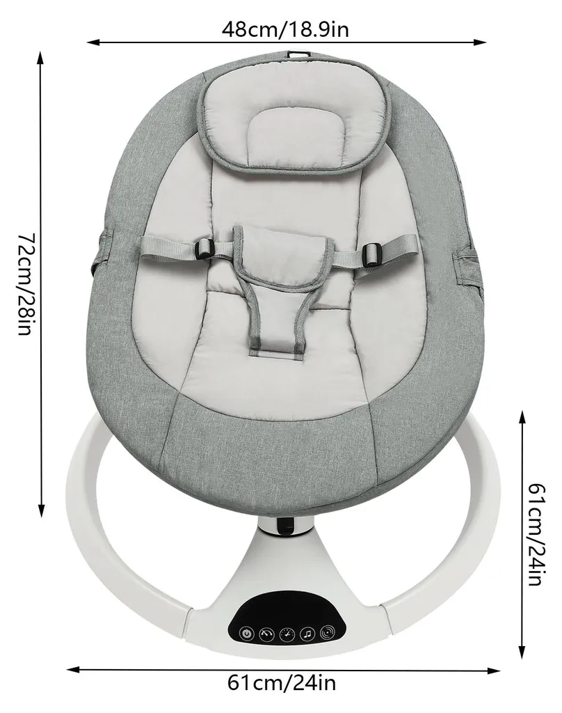 Bascule bébé automatique vert Bluetooth avec capteur de mouvement