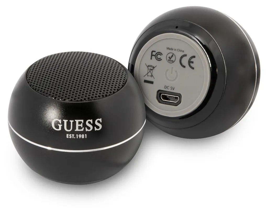Enceinte sans fil Guess GUWSALGEK Bluetooth Noire avec Batterie 300 mAh