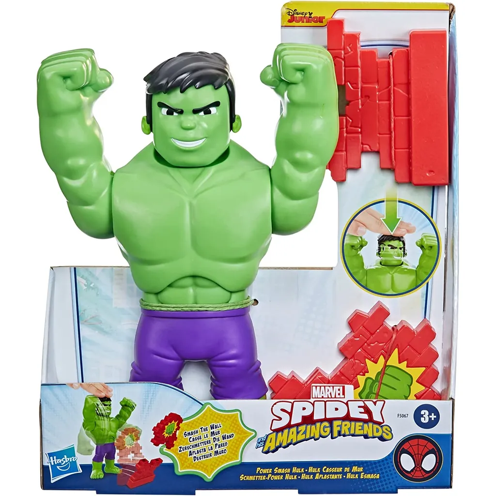 Spiderman et Hulk Power Smash avec fonction de frappe géante intégrée
