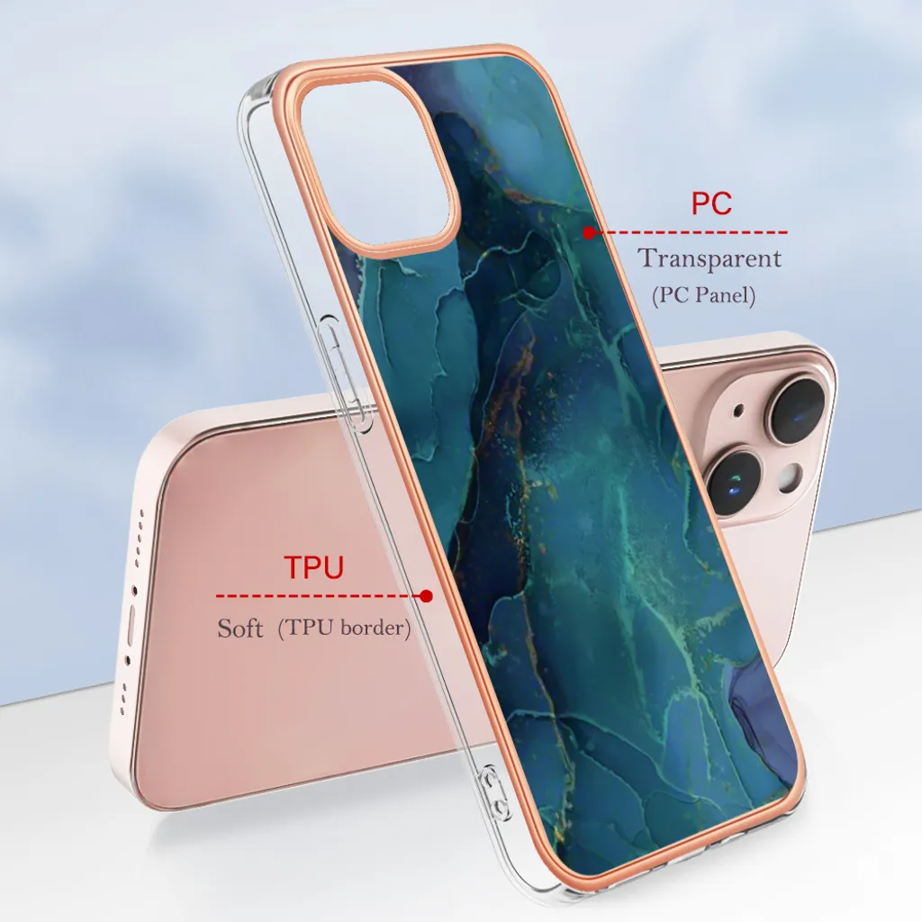 Cover iPhone 14 Plus a Prova di Bambino | Verde Fantasia Antiurto - 5