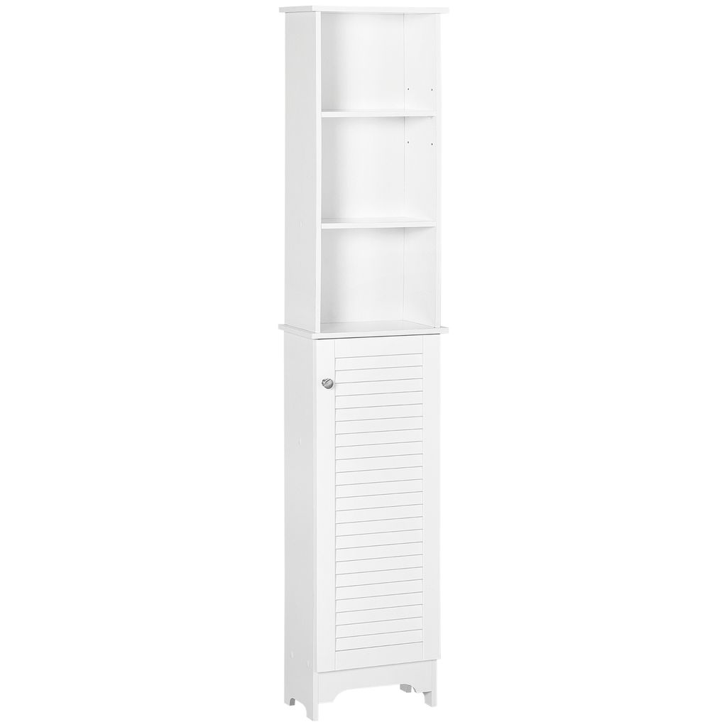 HOMCOM Meuble Colonne Salle de Bain 3 niches Placard Porte Image du produit 