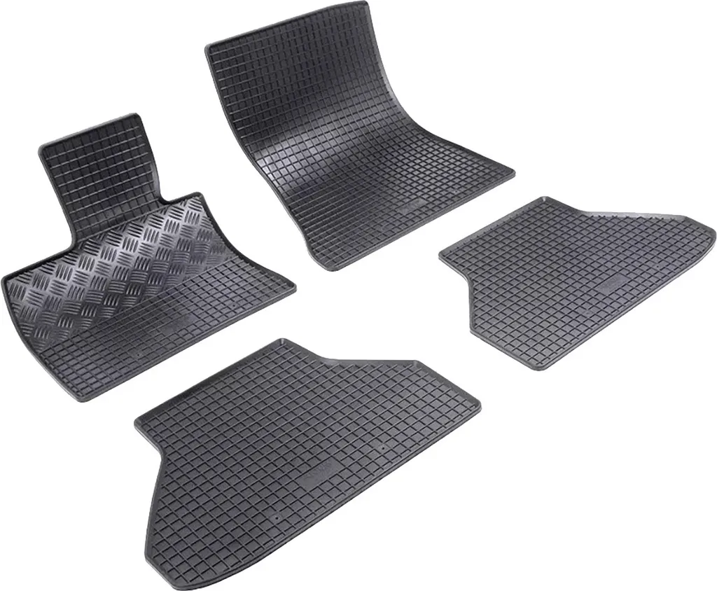 MOTOS Tappetini In Gomma 3D Per Volvo S90 (dal 2016) - Set Antiscivolo Con Bordi Alti, Nero