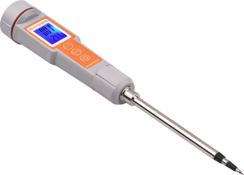 Bodentester 3 in 1 Multifunktions EC/ TDS/ Temperatur Digitaler Bodentest Sondenmessgerät mit Hintergrundbeleuchtung Bildschirm Tragbarer Boden Sa...