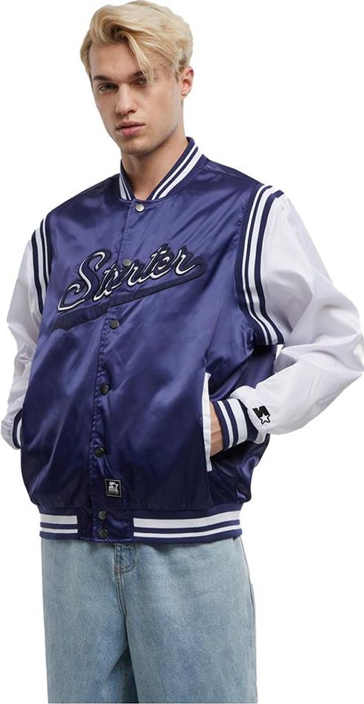 Starter Black Label Starter Satin College Jacke Blau M Produktbild 