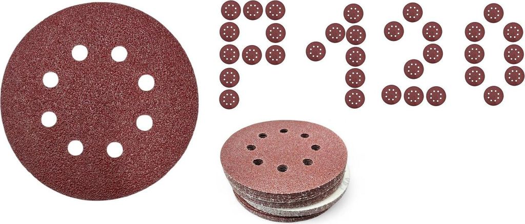 Klett-Schleifscheiben 125 mm mit Löchern für Produktbild 