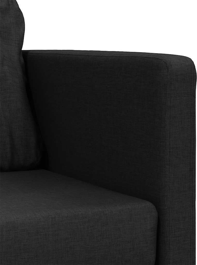 vidaXL Bodensofa mit Schlaffunktion Schwarz 112x174x55 cm Produktbild 2