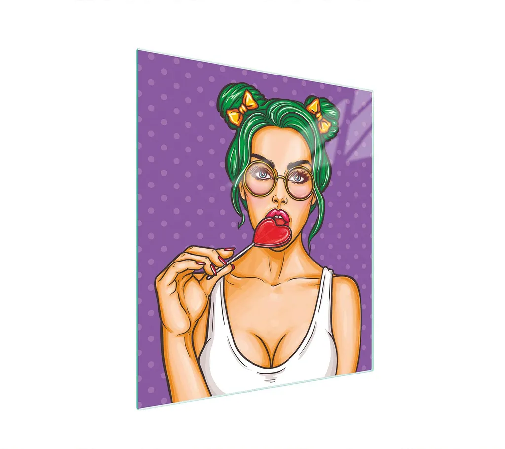 Tagliere in vetro 45x52 donna