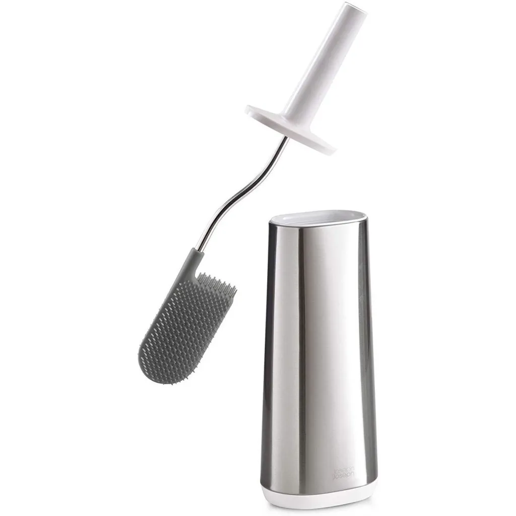Joseph Joseph Flex Brosse WC avec Support en Acier Inoxydable Argenté - 4