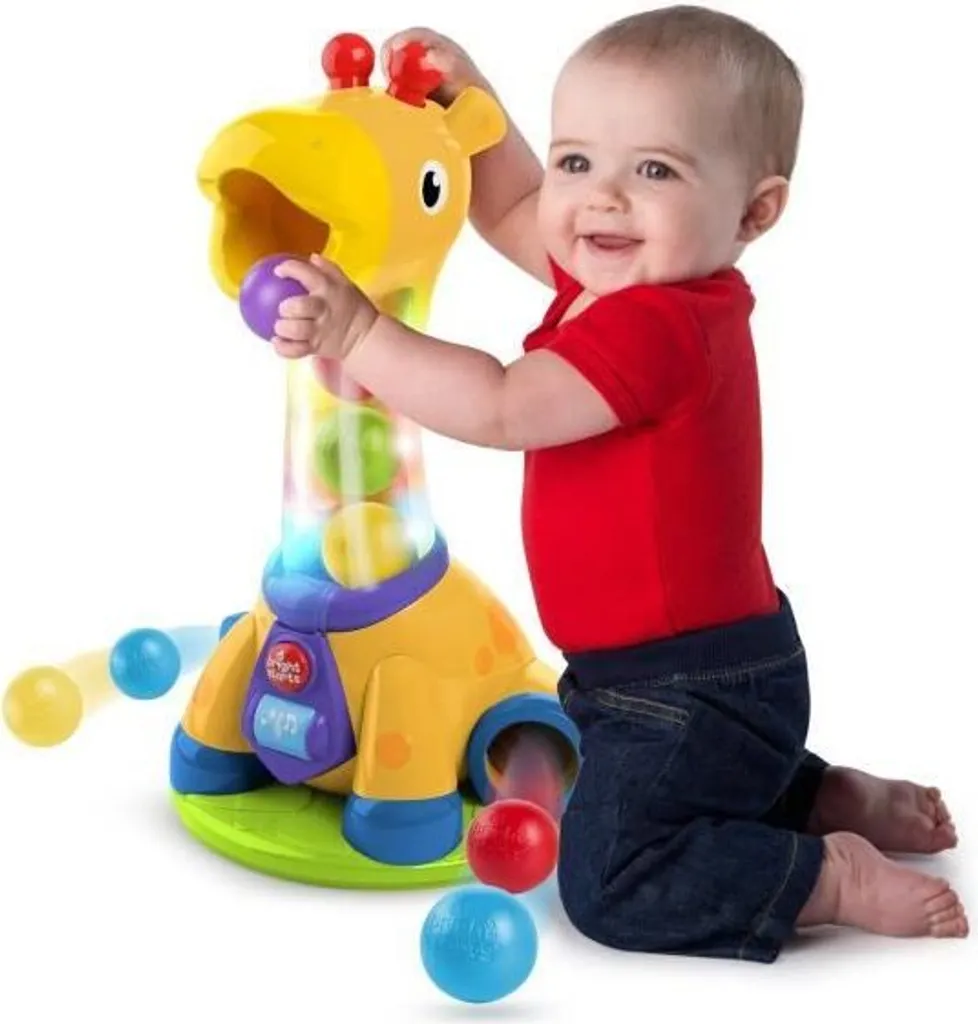 Jouet Girafe Spin & Giggle Bright Starts avec Balles et Sons Musicaux