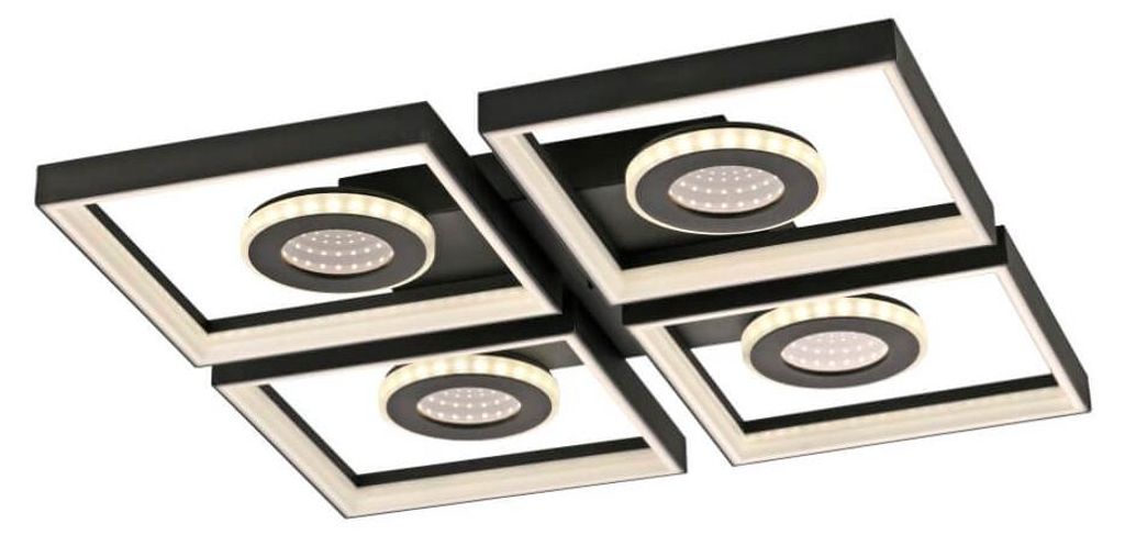 Paul Neuhaus LED Plafonnier Traforo 53 cm blanc chaud/blanc Image du produit 