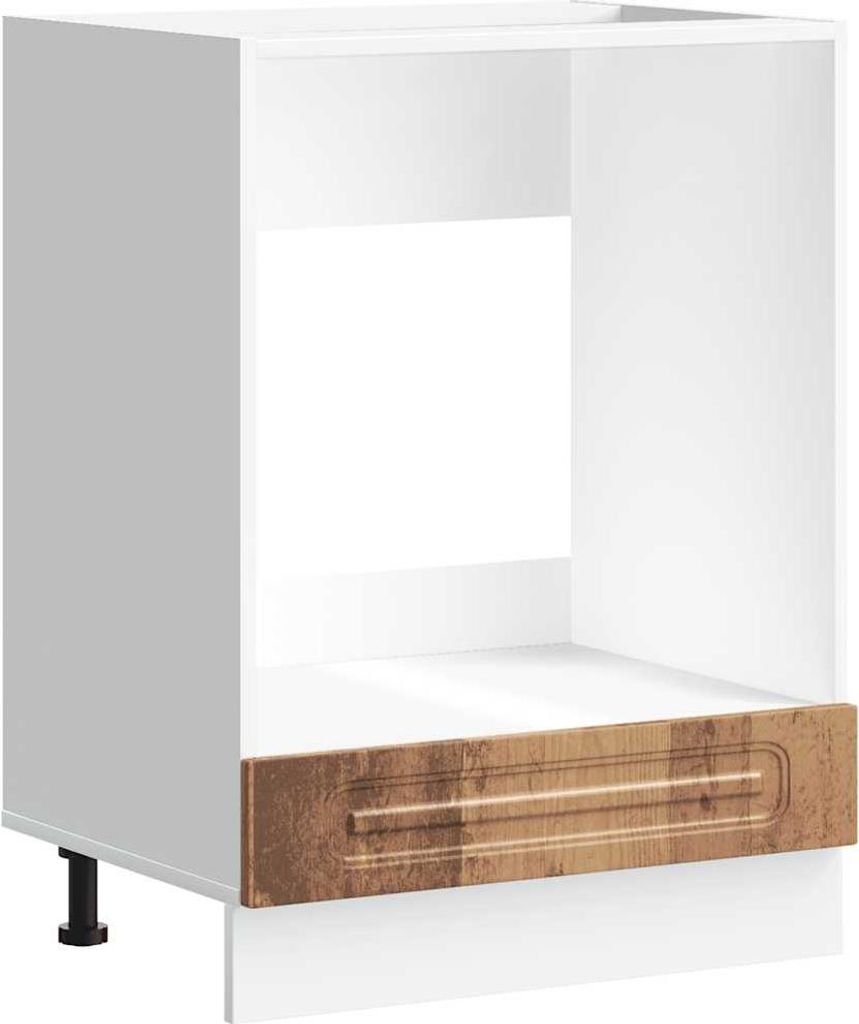 vidaXL Herdumbauschrank Kalmar Altholz-Optik Holzwerkstoff
