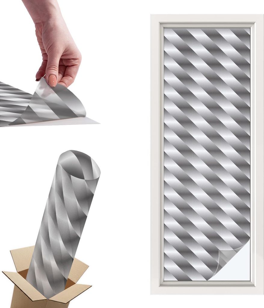 Buntglasfolie für Fenster – 146x50 cm – Stained-Glass-Fensterfolie, dekorativ & blickdicht – Selbstklebende Glasdekorfolie im Buntglas-Desig...