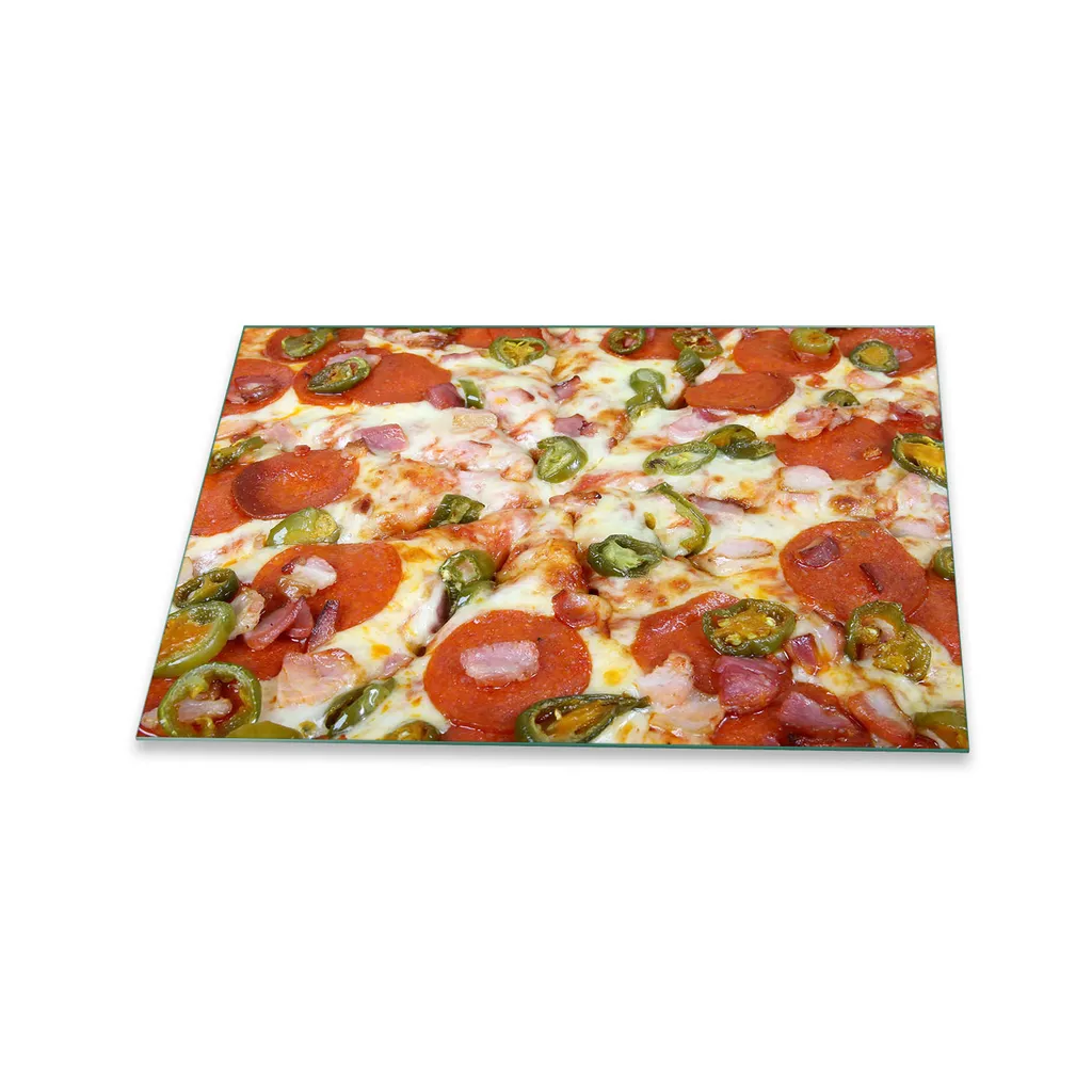 Piastra di copertura del piano cottura in ceramica 1 pezzo 80x52 Food Copertura colorata dell'alzatina in vetro