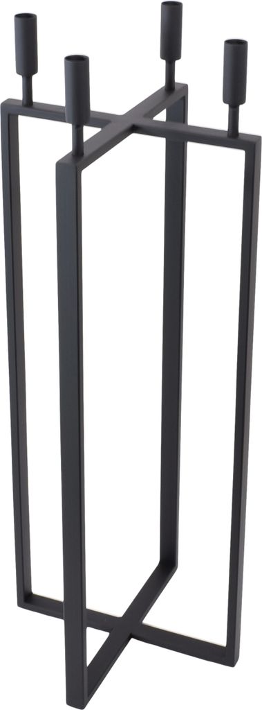 LOFT42 Bodenkerzenständer Birk 4 Kerzen - Schwarzes Metall