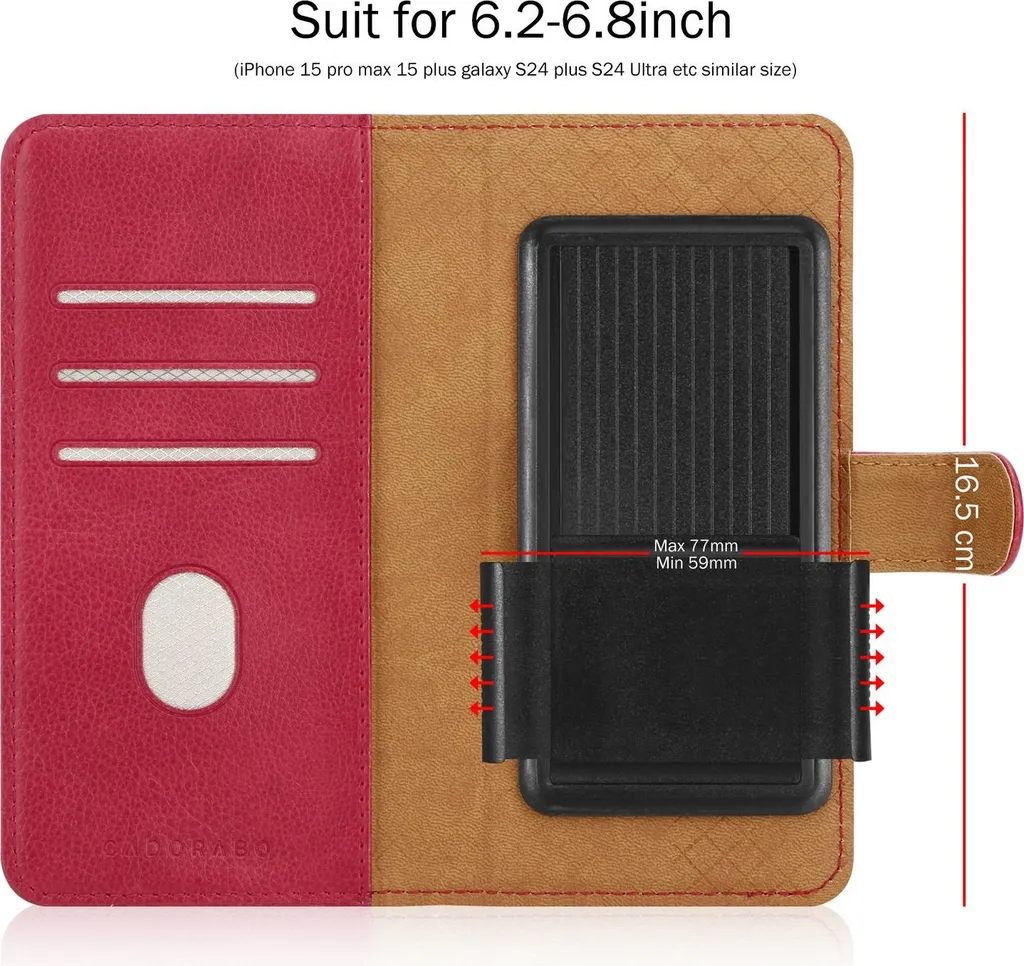 Cadorabo Custodia OnePlus Nord Rosso - Protezione Flip 360° in Similpelle - 2