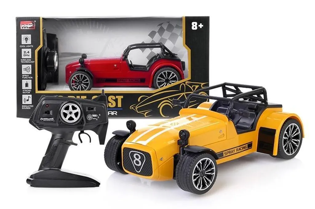 Jouet voiture radiocommandée rétro style années 80 pour enfant et adulte