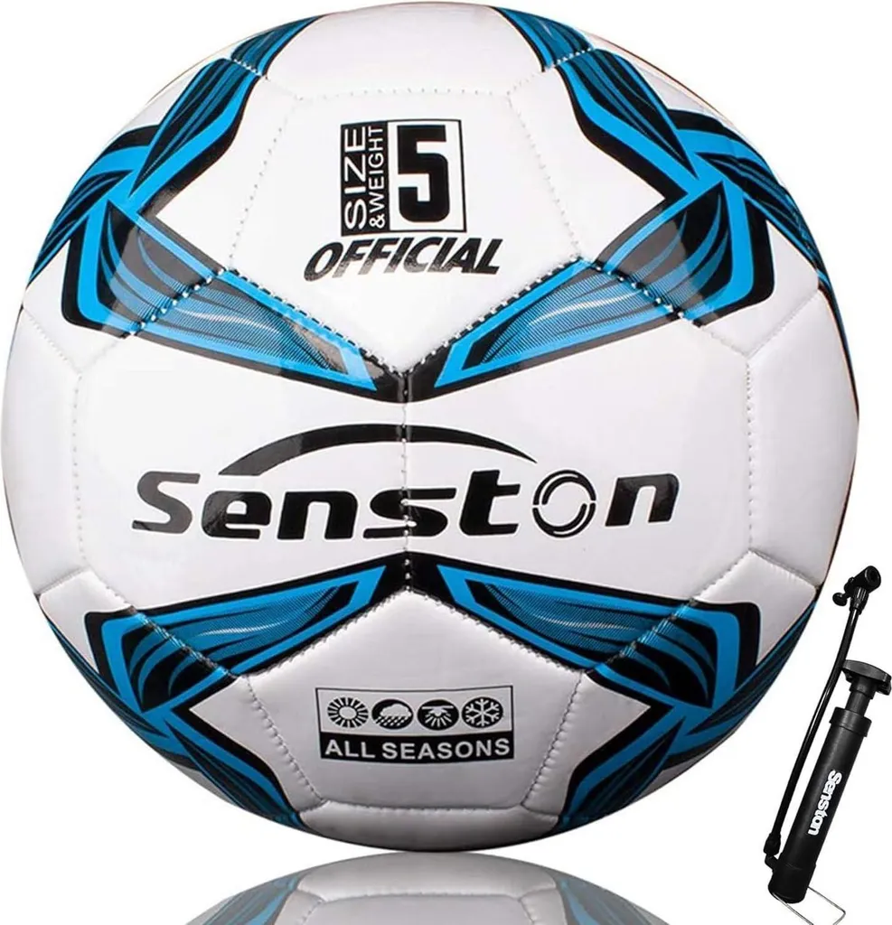 Ballon de Foot Taille 5 Imperméable pour Sport et Loisirs en Extérieur