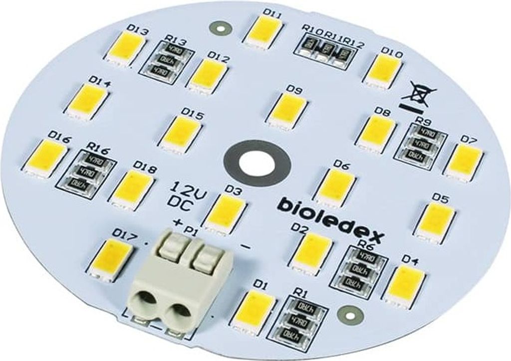 Bioledex LED Modul Ø60mm 12VDC 9W 800Lm 3000K 4260164884038 Produktbild 