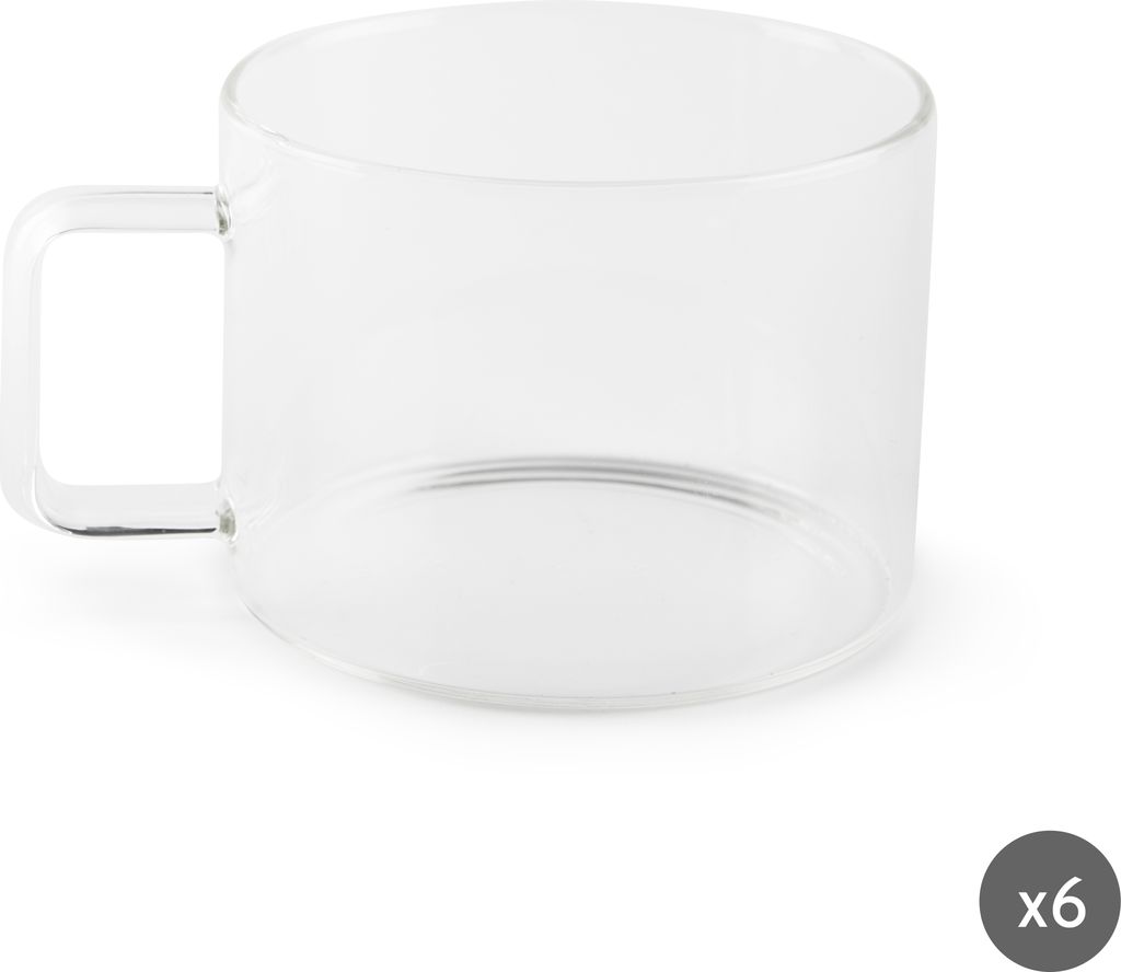 Excelsa set von 6 jumbo tasse Essential glas 50 cl transparent