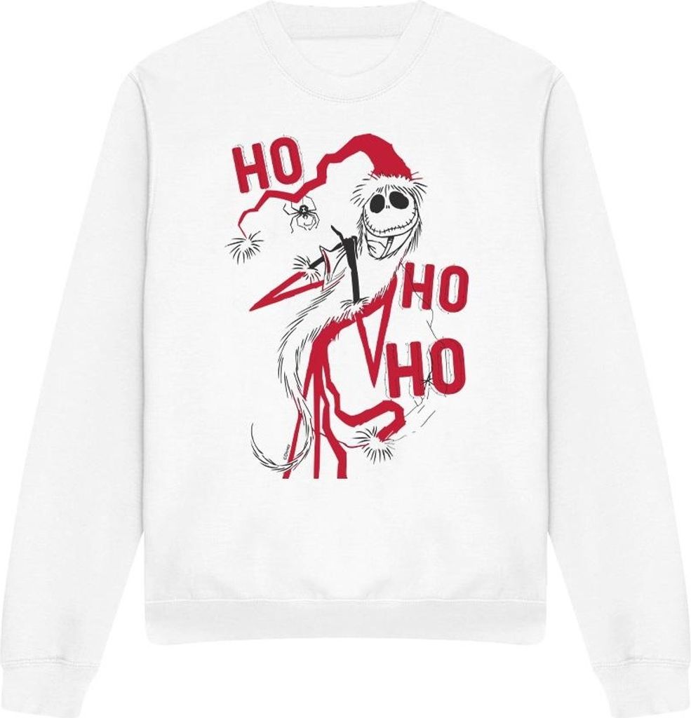 The Nightmare Before Christmas - Sweatshirt für Herren/Damen Uni TV4808 (S) (Weiß)