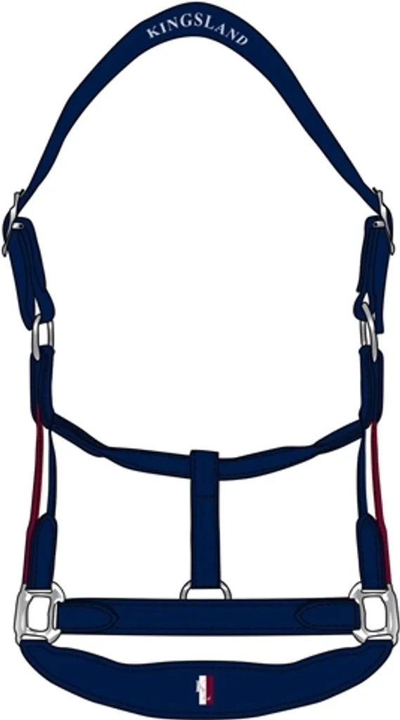 Licol Rembourré Fleece Kingsland Classic Navy Cob Anti-Irritations