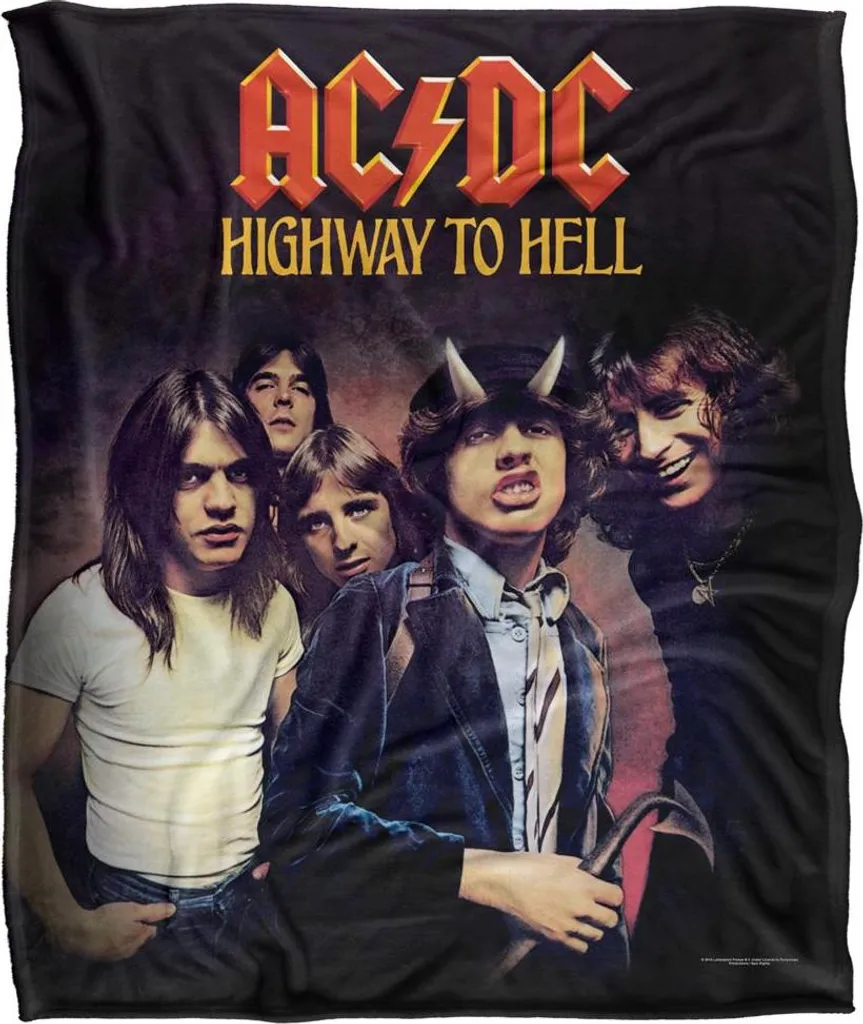Couverture AC/DC Highway To Hell Chaude et Soyeuse Contre le Froid TV23800