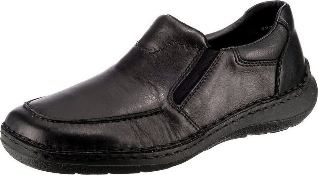 Rieker Herren Slipper Echtleder schwarz, Herren:43 EU Produktbild 
