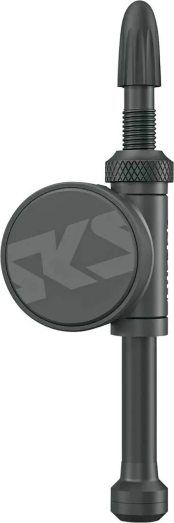 SKS Airspy TL Set Capteur Pression Pneus Tubeless Valve SV 74mm Noir