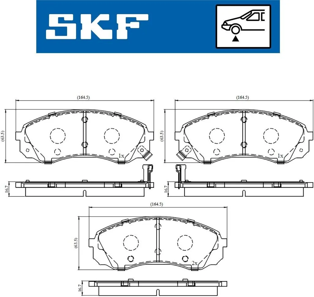 Plaquettes de frein avant pour HYUNDAI H-1 Travel TQ : Freinage sécurisé
