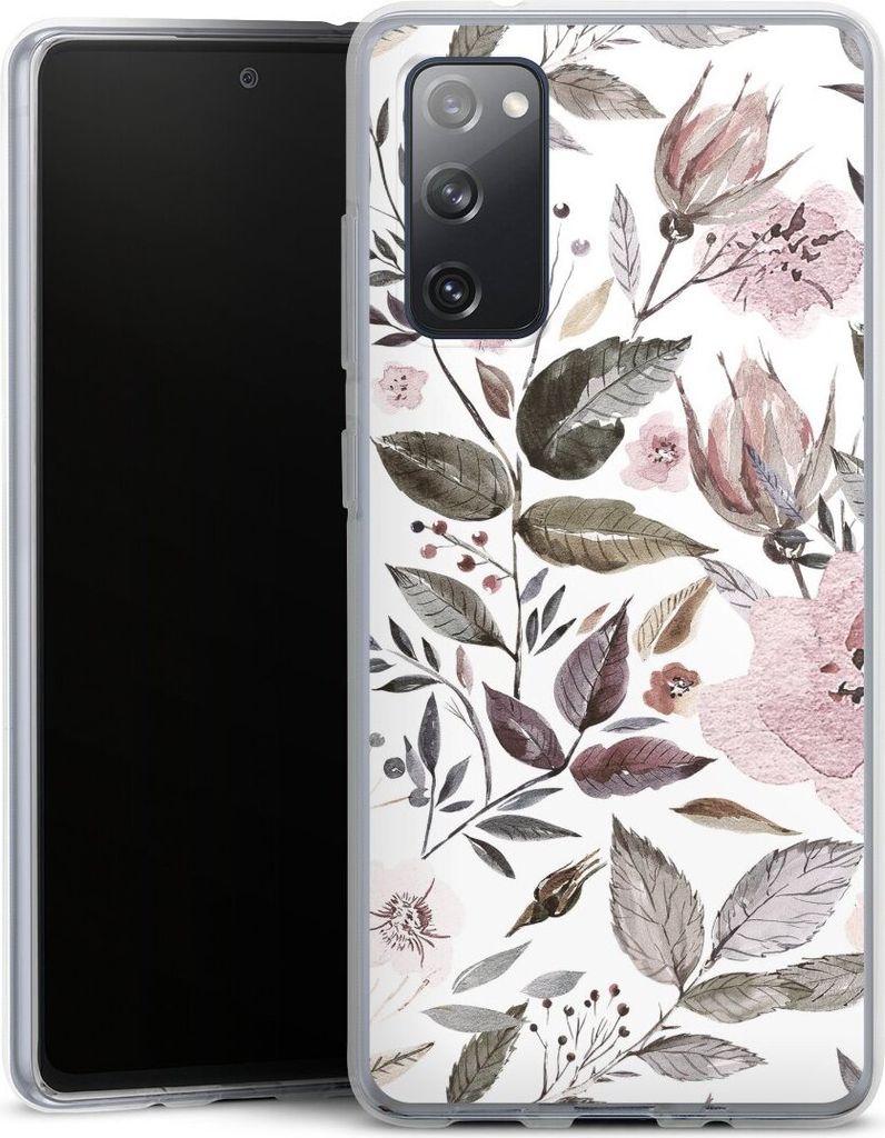 DeinDesign Handyhülle für Samsung Galaxy S20 FE Silikon Hülle Case Smartphone Schutzhülle Blumen Pastell Wasserfarbe