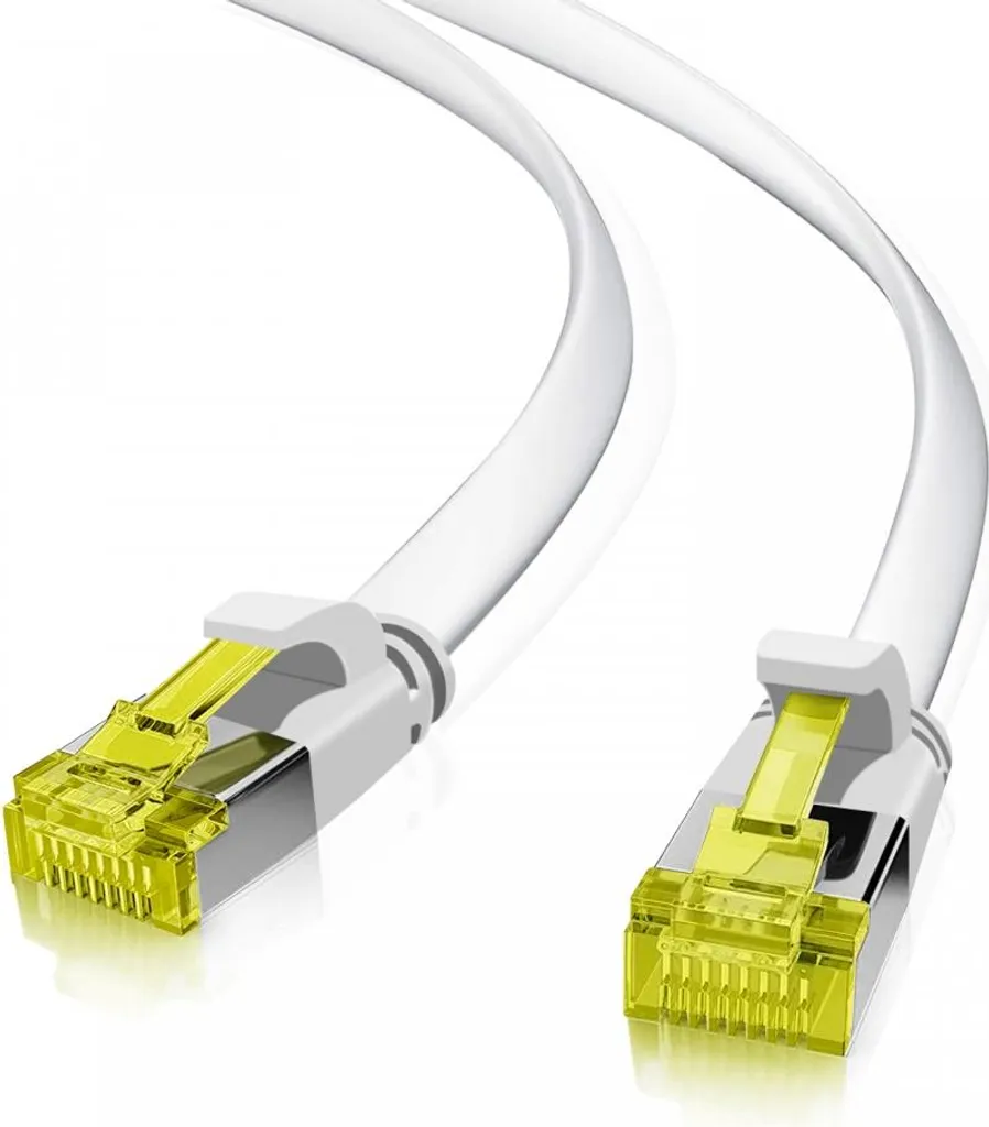 Cavo Lan Piatto Bianco Helos 205259 Cat 6a 10G U/FTP Smart Home