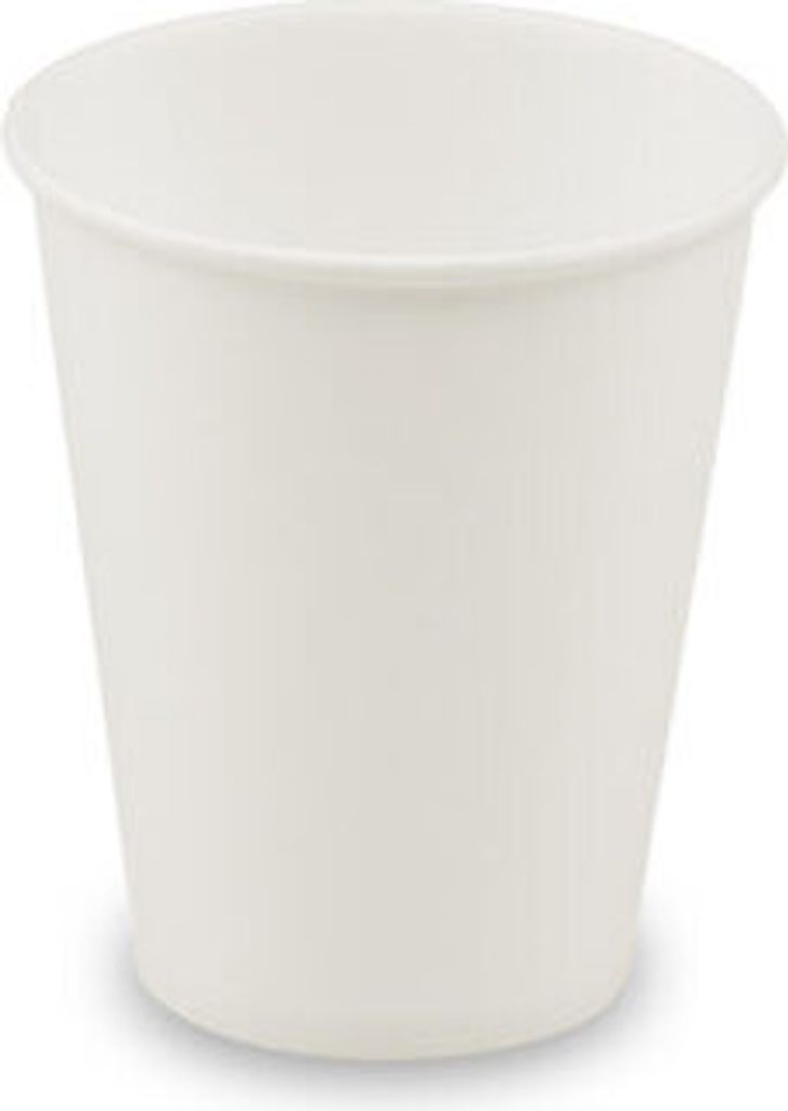 400x Automatenbecher Heißgetränke to go Pappbecher weiß 150 ml Ø 70 mm