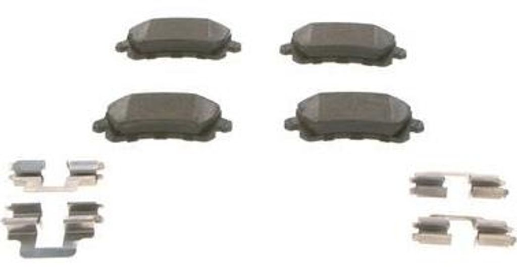 BOSCH 0 986 494 731 Bremsbelagsatz, Scheibenbremse OE JZW698451G kompatibel mit A6 4F, Q3, Alhambra, CC, Passat Alltrack, Passat 3C, Passat 3B, Pas...