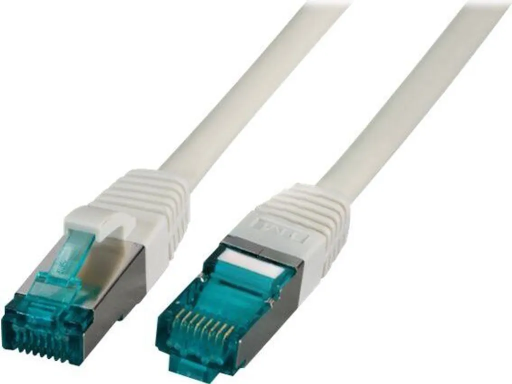 Cordon RJ45 Cat.6A S/FTP 40m Gris LSZH : Câble de Brassage Haute Qualité