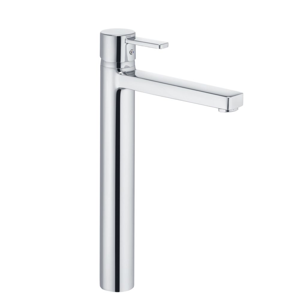 KLUDI ZENTA Waschschüssel-Einhandmischer, Auslaufhöhe 260mm, ohne Ablaufgarnitur, chrom, 382570575