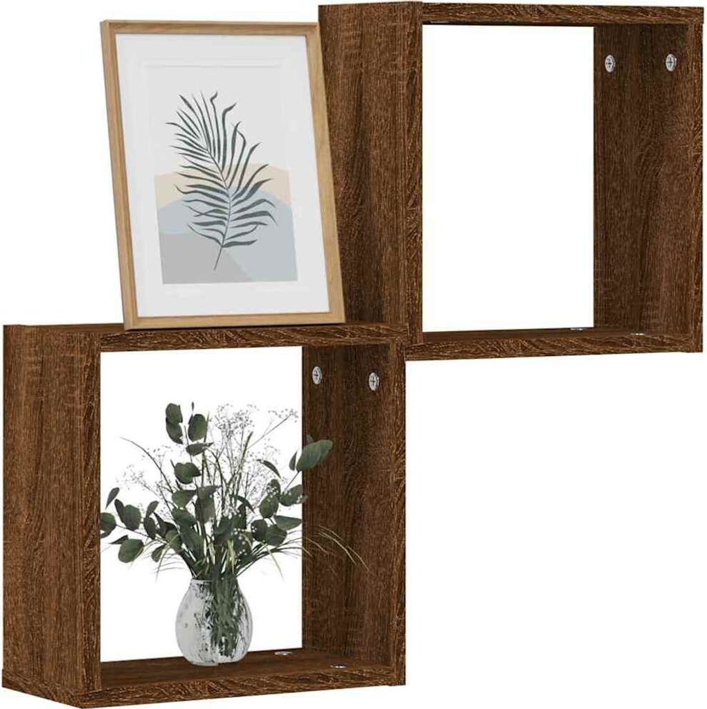 Maison Exclusive - Würfelregale 2 Stk. Braune 30x15x30 cm
