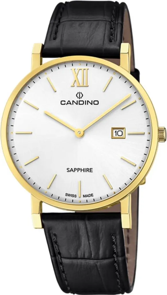 Candino C4726/1 Montre Homme Classique avec Bracelet en Cuir Noir