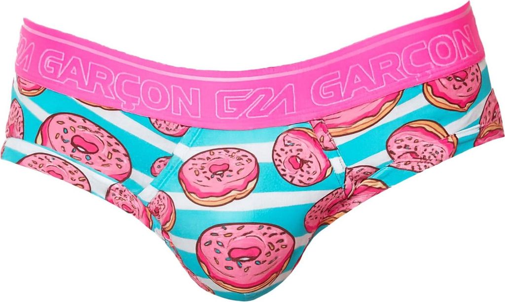 Garçon - Herren Slip Unterwäsche - Donuts Brief - 1x Größe L