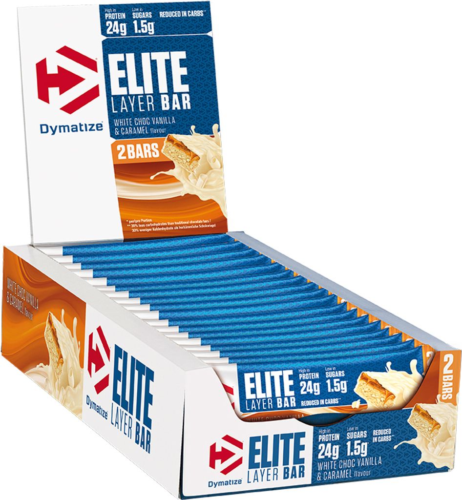 DYMATIZE Protein Riegel Elite Layer Bar White Choc Vanilla Produktbild 