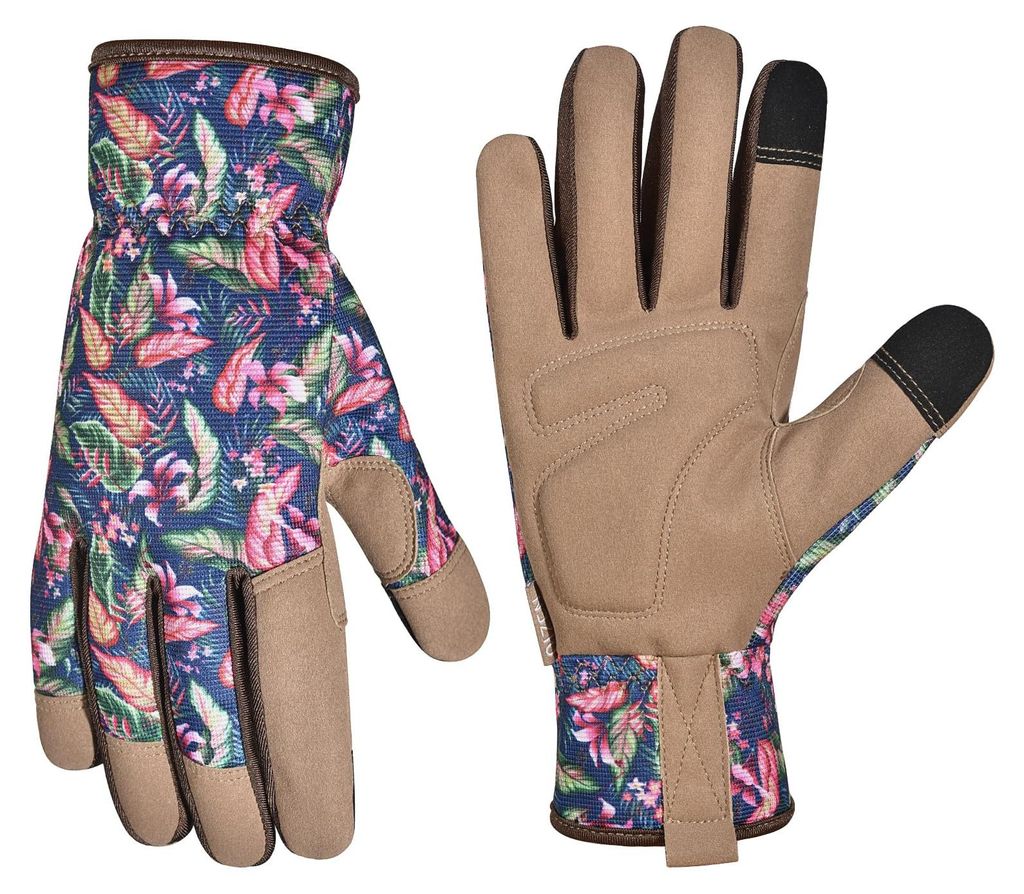 Gartenhandschuhe für Damen und Herren, Touchscreen-Gartenhandschuhe, dornen- und durchstichfeste Arbeitshandschuhe, Gartengeschenke für Frauen (b...